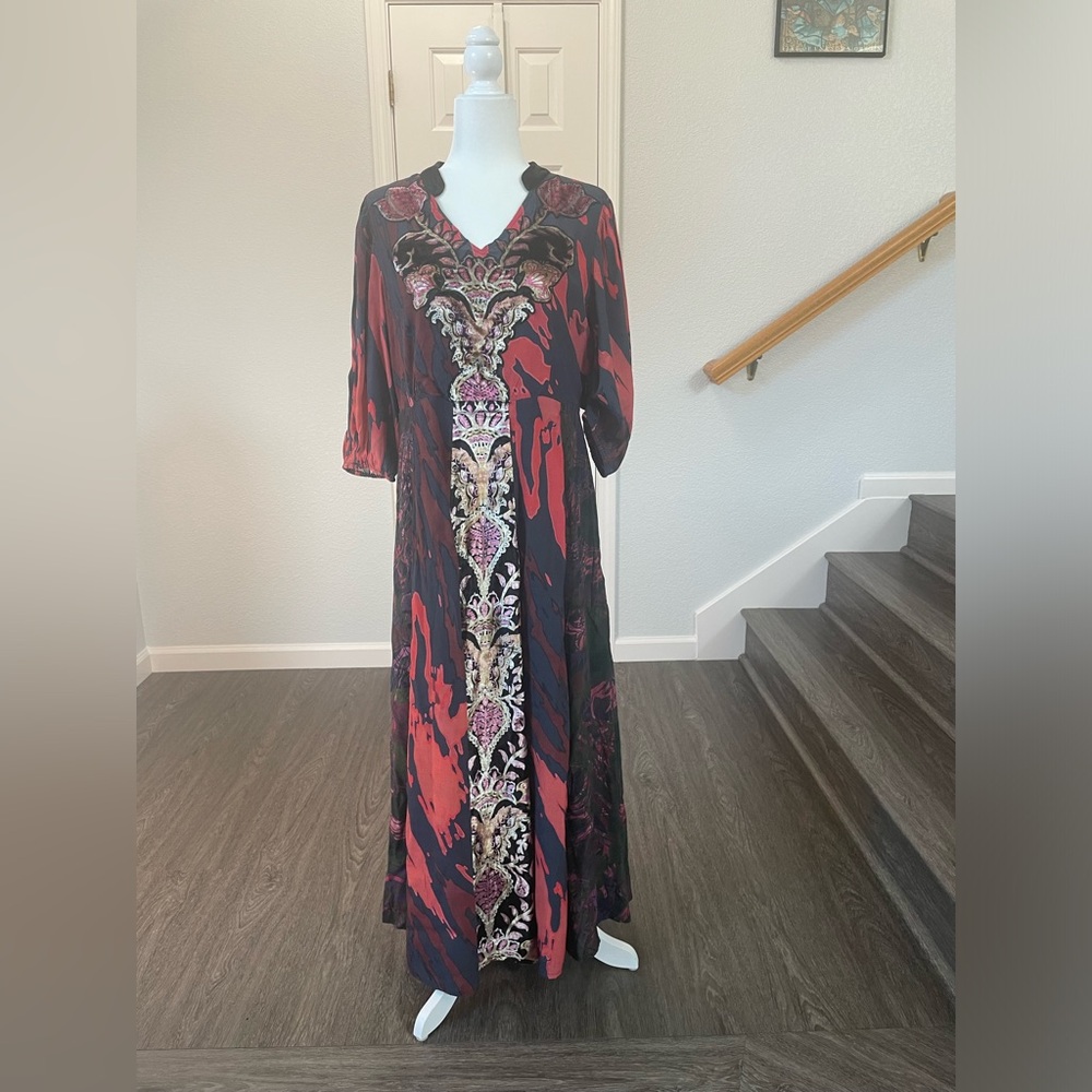 Soft Surroundings Maxi Dress Animal Print